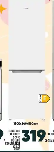Family Cash Frigo cecotec 02435 bolero coolmarket clase oferta