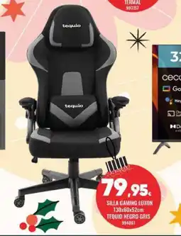 Family Cash Silla gaming luxon tequio negro gris oferta
