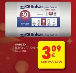 CashDiplo SAPLEX B.basura cash oferta