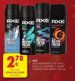 CashDiplo AXE Desodorante ice chill, apollo, marine o dark temptation spray oferta