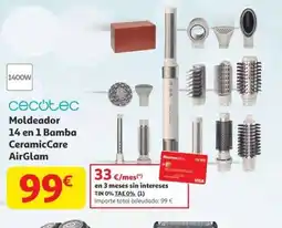 Alcampo CECOTEC Moldeador 14 en 1 Bamba CeramicCare AirGlam oferta
