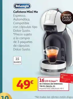 Alcampo DELONGHI Cafetera Mini Me oferta