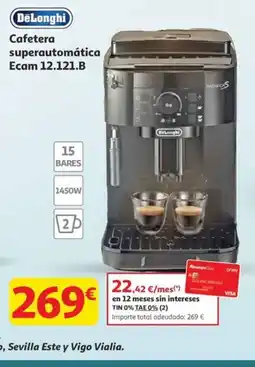 Alcampo DELONGHI Cafetera superautomática Ecam 12.121.B oferta