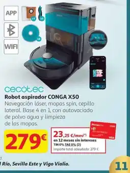 Alcampo Robot aspirador CONGA X50 oferta