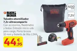 Alcampo BLACK DECKER Taladro atornillador 7,2v ultracompacto oferta