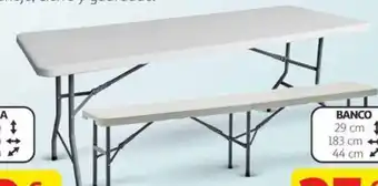 Mesa de resina plegable