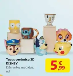 Alcampo Tazas cerámica 3D DISNEY oferta