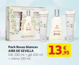 Alcampo AIRE DE SEVILLA Pack Rosas blancas oferta