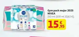 Alcampo NIVEA Gym pack mujer 2025 oferta