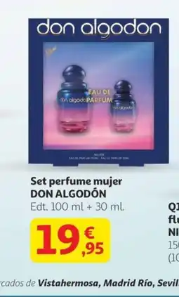 Alcampo DON ALGODÓN Set perfume mujer oferta