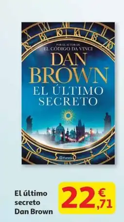 Alcampo El último secreto Dan Brown oferta