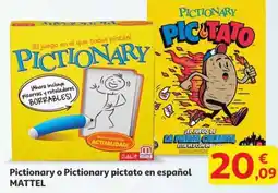 Alcampo MATTEL Pictionary o Pictionary pictato en español oferta