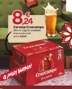 Supermercados El Jamón CRUZCAMPO Cerveza oferta