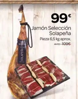 Supermercados El Jamón Jamón Selección Solapeña oferta
