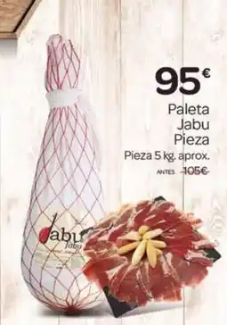 Supermercados El Jamón Paleta Jabu Pieza oferta