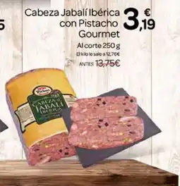 Supermercados El Jamón Cabeza Jabalí Ibérica con Pistacho Gourmet oferta