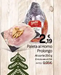 Supermercados El Jamón PROLONGO Paleta al Horno oferta