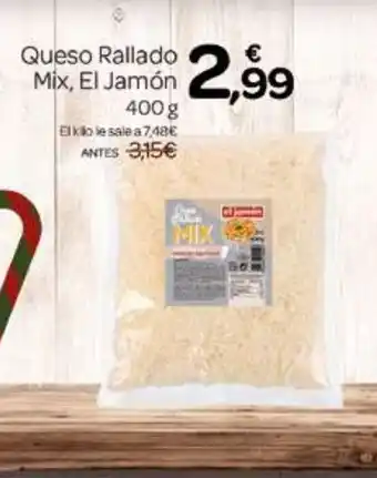 Supermercados El Jamón EL JAMÓN Queso Rallado Mix oferta