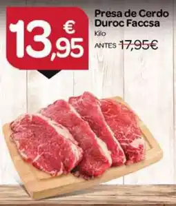 Supermercados El Jamón Presa de Cerdo Duroc Faccsa oferta