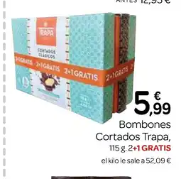 Supermercados El Jamón TRAPA Bombones Cortados Trapa oferta