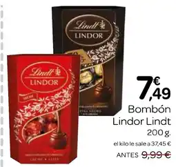 Supermercados El Jamón LINDOR LINDT Bombón oferta