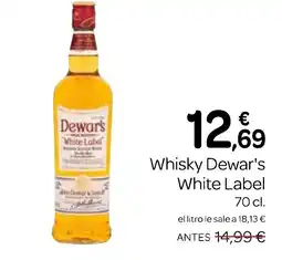 Supermercados El Jamón Whisky Dewar's White Label oferta