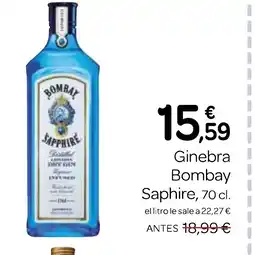 Supermercados El Jamón BOMBAY SAPPHIRE Ginebra oferta