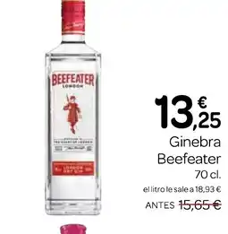 Supermercados El Jamón BEEFEATER Ginebra oferta