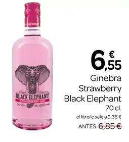 Supermercados El Jamón BLACK ELEPHANT Ginebra Strawberry oferta