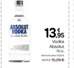 Supermercados El Jamón ABSOLUT VODKA oferta