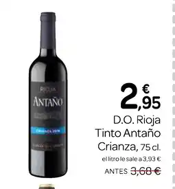 Supermercados El Jamón D.O. Rioja Tinto Antaño Crianza oferta