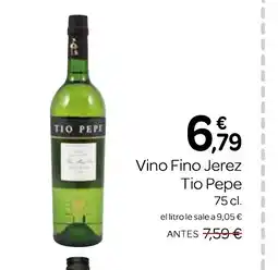 Supermercados El Jamón TIO PEPE Vino Fino Jerez oferta