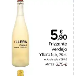Supermercados El Jamón YLLERA Frizzante Verdejo oferta