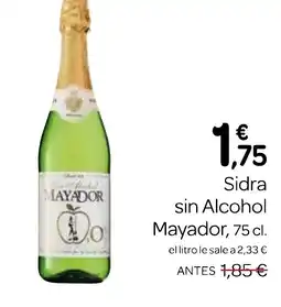 Supermercados El Jamón MAYADOR Sidra sin Alcohol oferta
