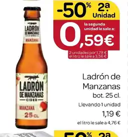Supermercados El Jamón LADRON MANZANAS oferta