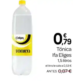 Supermercados El Jamón IFA ELIGES Tónica Ifa Elige oferta