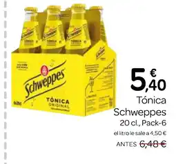 Supermercados El Jamón SCHWEPPES Tónica oferta
