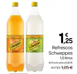 Supermercados El Jamón SCHWEPPES Refrescos oferta