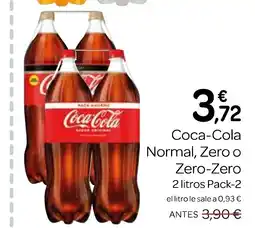 Supermercados El Jamón COCA-COLA Normal Zero o Zero-Zero oferta