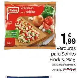 Supermercados El Jamón FINDUS Verduras para sofrito oferta