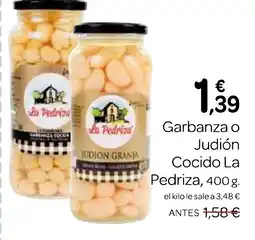 Supermercados El Jamón LA PEDRIZA Garbanza o Judión Cocido oferta