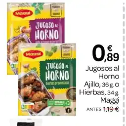 Supermercados El Jamón MAGGI Jugosos al Horno Ajillo o Hierbas oferta