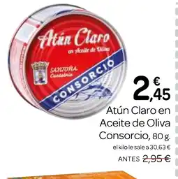 Supermercados El Jamón CONSORCIÓ Atún Claro en Aceite de Oliva oferta