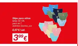 KIK Slips para niños oferta