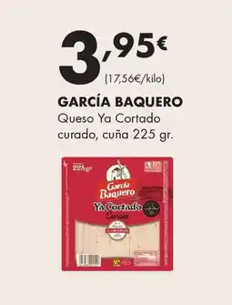 Supermercados Lupa GARCÍA BAQUERO Queso Ya Cortado curado, cuña oferta