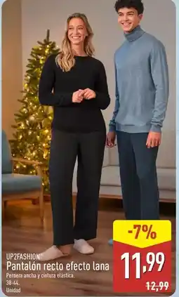 ALDI Up2fashion - pantalón recto efecto lana oferta