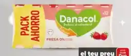Dia Danone - danacol de fresa 0% azúcares añadidos oferta