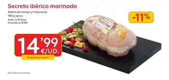 Secreto ibérico marinado