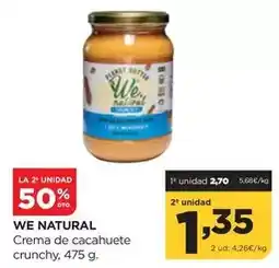 Alimerka Naturals - crema de cacahuete crunchy oferta