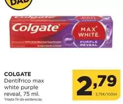 Alimerka Colgate - dentífrico max white purple reveal oferta